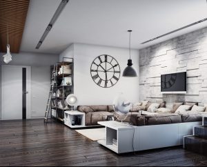 Loft-style εσωτερικό διαμέρισμα: 215+ Σχεδιάστε τις φωτογραφίες του απεριόριστου χώρου για την αυτο-έκφραση