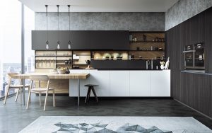 Nuova tendenza nel mondo della cucina - Cucina nera nell'interno (oltre 220 combinazioni di foto nel design)