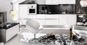 Nuova tendenza nel mondo della cucina - Cucina nera nell'interno (oltre 220 combinazioni di foto nel design)