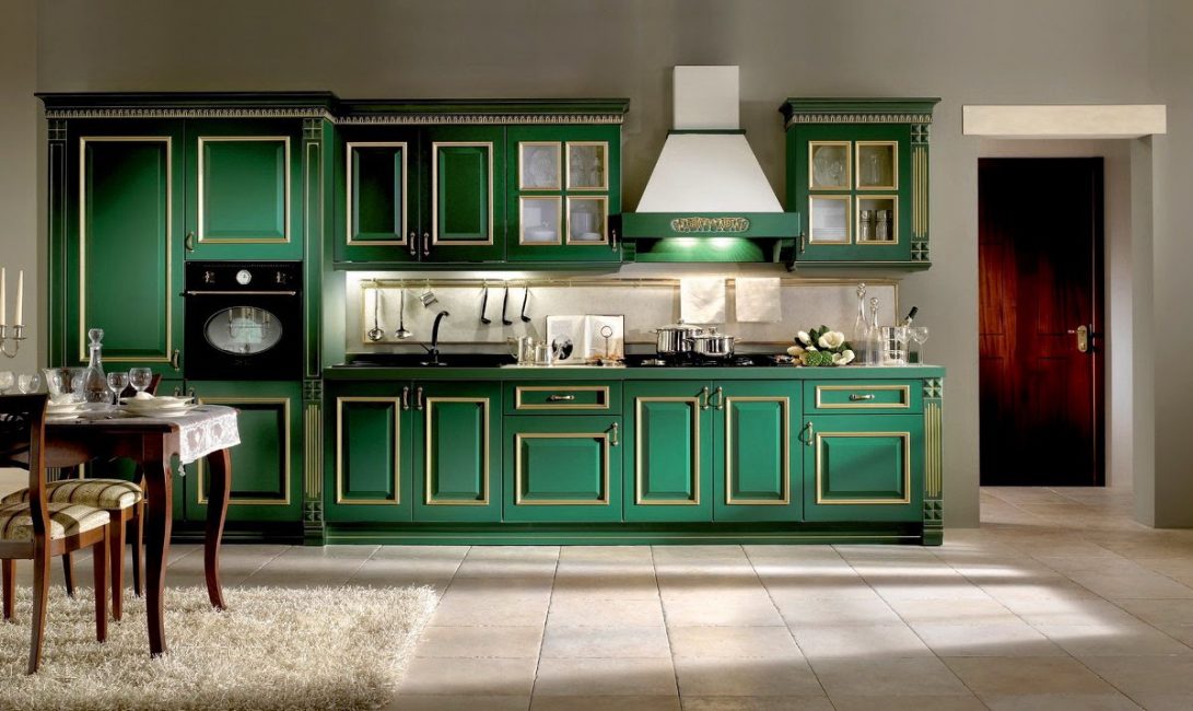 Stile classico in verde