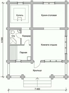 Λουτρά με mansard για τους λάτρεις της καλής ανάπαυσης: 230+ (Φωτογραφία) Έργα (από ένα μπαρ, με βεράντα, με βεράντα)