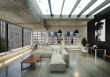 Loft-style εσωτερικό διαμέρισμα: 215+ Σχεδιάστε τις φωτογραφίες του απεριόριστου χώρου για την αυτο-έκφραση