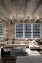 Loft-style εσωτερικό διαμέρισμα: 215+ Σχεδιάστε τις φωτογραφίες του απεριόριστου χώρου για την αυτο-έκφραση