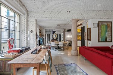 Loft-style εσωτερικό διαμέρισμα: 215+ Σχεδιάστε τις φωτογραφίες του απεριόριστου χώρου για την αυτο-έκφραση