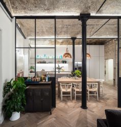 Loft-style εσωτερικό διαμέρισμα: 215+ Σχεδιάστε τις φωτογραφίες του απεριόριστου χώρου για την αυτο-έκφραση