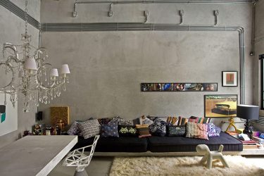 Loft-style εσωτερικό διαμέρισμα: 215+ Σχεδιάστε τις φωτογραφίες του απεριόριστου χώρου για την αυτο-έκφραση