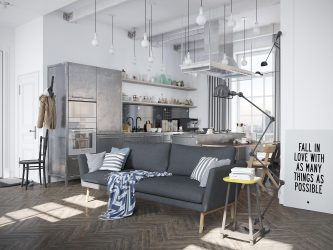 Loft-style εσωτερικό διαμέρισμα: 215+ Σχεδιάστε τις φωτογραφίες του απεριόριστου χώρου για την αυτο-έκφραση