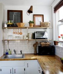 Essiccatore da cucina per i piatti nell'armadio (115+ foto) - built-in, angolo, acciaio inossidabile. Quale scegli?