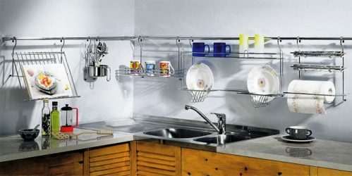 Essiccatore da cucina per i piatti nell'armadio (115+ foto) - built-in, angolo, acciaio inossidabile. Quale scegli?