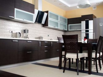 Nuova tendenza nel mondo della cucina - Cucina nera nell'interno (oltre 220 combinazioni di foto nel design)