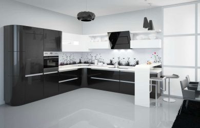 Nuova tendenza nel mondo della cucina - Cucina nera nell'interno (oltre 220 combinazioni di foto nel design)