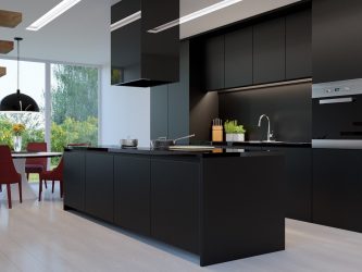 Nuova tendenza nel mondo della cucina - Cucina nera nell'interno (oltre 220 combinazioni di foto nel design)