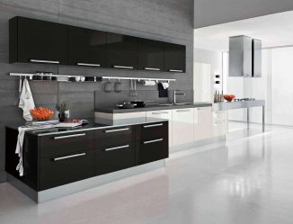 Nuova tendenza nel mondo della cucina - Cucina nera nell'interno (oltre 220 combinazioni di foto nel design)