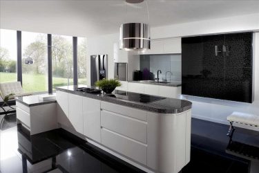 Nuova tendenza nel mondo della cucina - Cucina nera nell'interno (oltre 220 combinazioni di foto nel design)