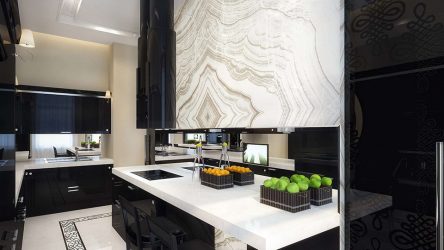 Nuova tendenza nel mondo della cucina - Cucina nera nell'interno (oltre 220 combinazioni di foto nel design)