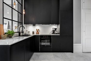 Nuova tendenza nel mondo della cucina - Cucina nera nell'interno (oltre 220 combinazioni di foto nel design)