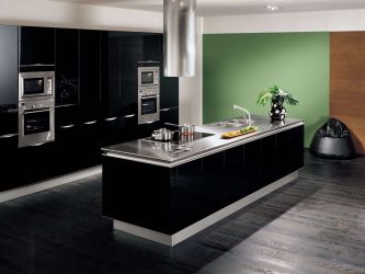 Nuova tendenza nel mondo della cucina - Cucina nera nell'interno (oltre 220 combinazioni di foto nel design)