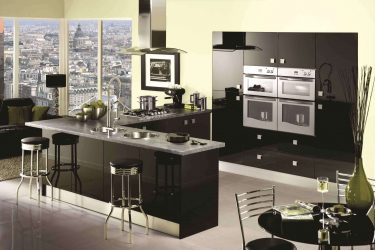 Nuova tendenza nel mondo della cucina - Cucina nera nell'interno (oltre 220 combinazioni di foto nel design)