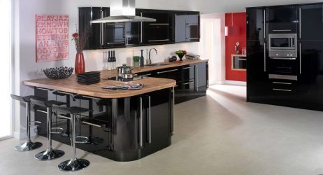 Nuova tendenza nel mondo della cucina - Cucina nera nell'interno (oltre 220 combinazioni di foto nel design)