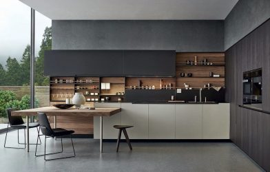 Nuova tendenza nel mondo della cucina - Cucina nera nell'interno (oltre 220 combinazioni di foto nel design)