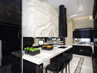 Nuova tendenza nel mondo della cucina - Cucina nera nell'interno (oltre 220 combinazioni di foto nel design)