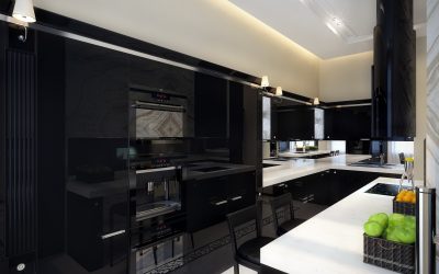 Nuova tendenza nel mondo della cucina - Cucina nera nell'interno (oltre 220 combinazioni di foto nel design)