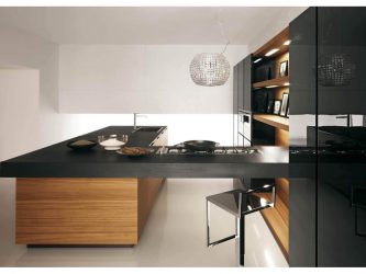 Nuova tendenza nel mondo della cucina - Cucina nera nell'interno (oltre 220 combinazioni di foto nel design)