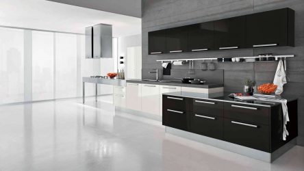 Nuova tendenza nel mondo della cucina - Cucina nera nell'interno (oltre 220 combinazioni di foto nel design)