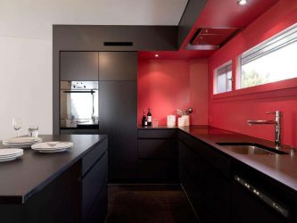 Nuova tendenza nel mondo della cucina - Cucina nera nell'interno (oltre 220 combinazioni di foto nel design)