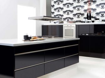 Nuova tendenza nel mondo della cucina - Cucina nera nell'interno (oltre 220 combinazioni di foto nel design)