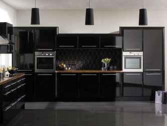 Nuova tendenza nel mondo della cucina - Cucina nera nell'interno (oltre 220 combinazioni di foto nel design)