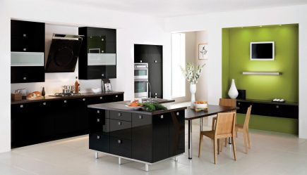 Nuova tendenza nel mondo della cucina - Cucina nera nell'interno (oltre 220 combinazioni di foto nel design)