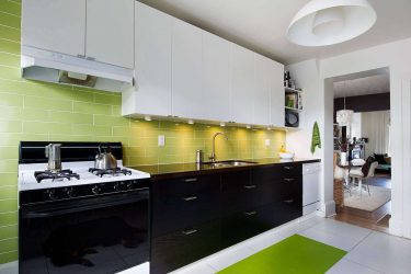 Nuova tendenza nel mondo della cucina - Cucina nera nell'interno (oltre 220 combinazioni di foto nel design)