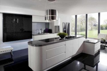 Nuova tendenza nel mondo della cucina - Cucina nera nell'interno (oltre 220 combinazioni di foto nel design)