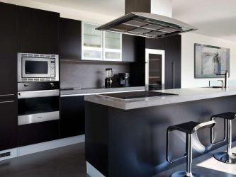 Nuova tendenza nel mondo della cucina - Cucina nera nell'interno (oltre 220 combinazioni di foto nel design)