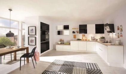 Nuova tendenza nel mondo della cucina - Cucina nera nell'interno (oltre 220 combinazioni di foto nel design)