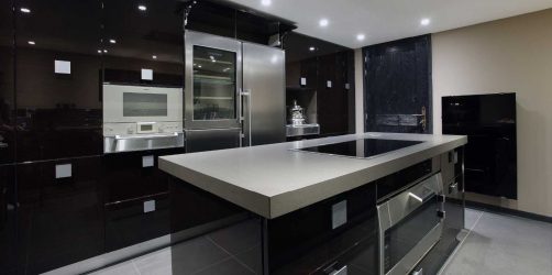 Nuova tendenza nel mondo della cucina - Cucina nera nell'interno (oltre 220 combinazioni di foto nel design)