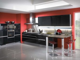 Nuova tendenza nel mondo della cucina - Cucina nera nell'interno (oltre 220 combinazioni di foto nel design)