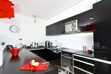 Nuova tendenza nel mondo della cucina - Cucina nera nell'interno (oltre 220 combinazioni di foto nel design)