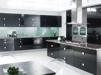 Nuova tendenza nel mondo della cucina - Cucina nera nell'interno (oltre 220 combinazioni di foto nel design)