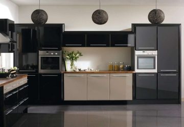 Nuova tendenza nel mondo della cucina - Cucina nera nell'interno (oltre 220 combinazioni di foto nel design)