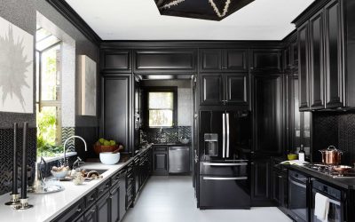 Nuova tendenza nel mondo della cucina - Cucina nera nell'interno (oltre 220 combinazioni di foto nel design)