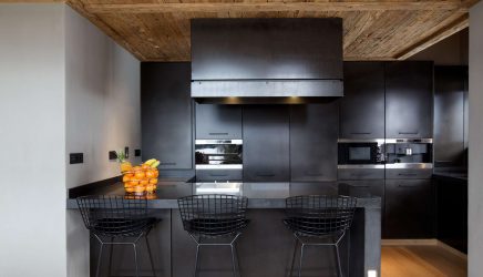 Nuova tendenza nel mondo della cucina - Cucina nera nell'interno (oltre 220 combinazioni di foto nel design)