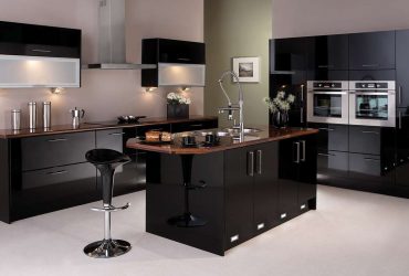 Nuova tendenza nel mondo della cucina - Cucina nera nell'interno (oltre 220 combinazioni di foto nel design)