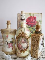 Φιάλες Decoupage για το νέο έτος (170+ φωτογραφίες). DIY κοσμήματα. Νέες ιδέες και εργαστήρια