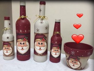 Φιάλες Decoupage για το νέο έτος (170+ φωτογραφίες). DIY κοσμήματα. Νέες ιδέες και εργαστήρια