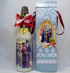 Φιάλες Decoupage για το νέο έτος (170+ φωτογραφίες). DIY κοσμήματα. Νέες ιδέες και εργαστήρια