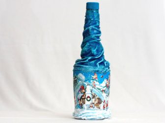 Φιάλες Decoupage για το νέο έτος (170+ φωτογραφίες). DIY κοσμήματα. Νέες ιδέες και εργαστήρια