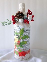 Φιάλες Decoupage για το νέο έτος (170+ φωτογραφίες). DIY κοσμήματα. Νέες ιδέες και εργαστήρια