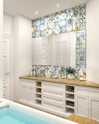 Opzioni di finitura per la tessera del bagno (più di 175 foto). Crea un design che verrà ricordato